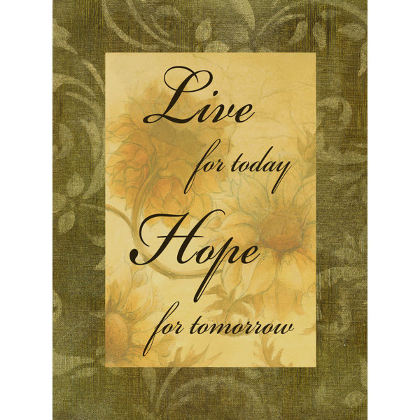 Trinx Live Hope On Canvas Print Wayfair